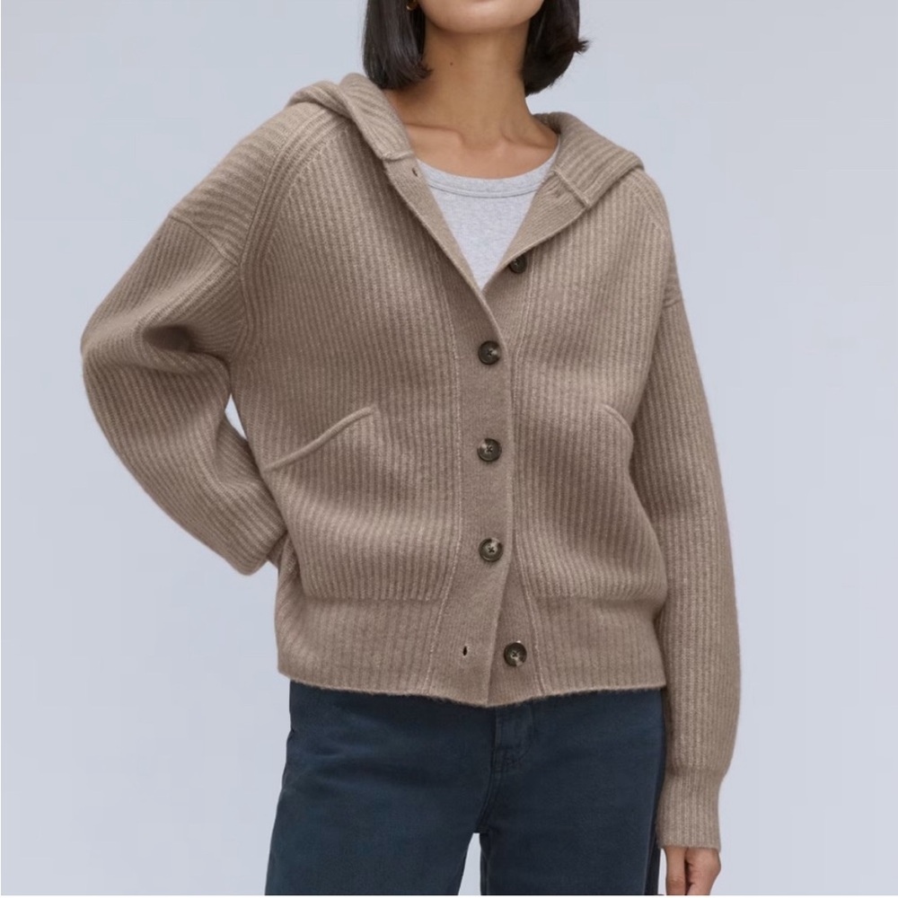 Everlane The Cozy Stretch Hooded Cardigan - S